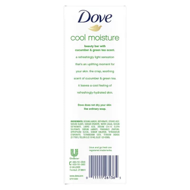 Dove Go Fresh Beauty Bar, Cool Moisture, 3.75 Oz., 16 Ct.