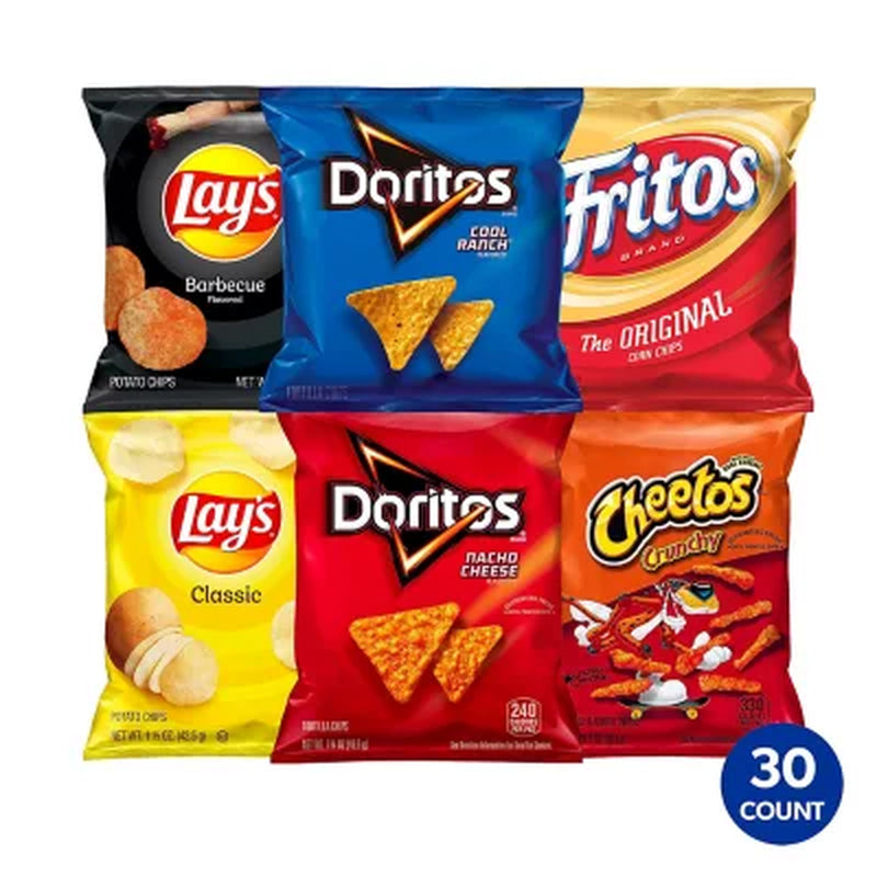 Frito-Lay Variety Pack Chips, 30 Pk.