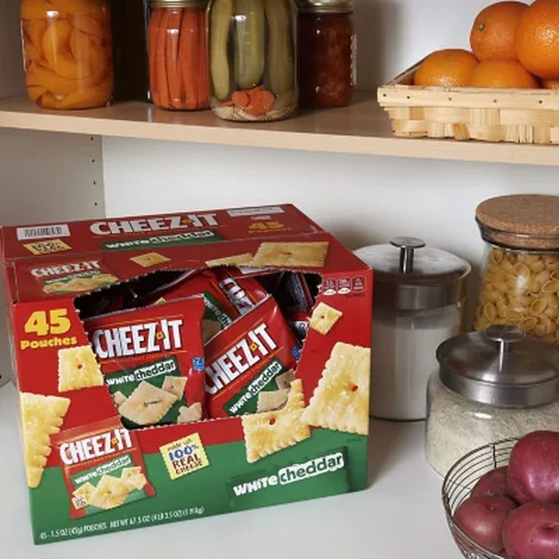 Cheez-It White Cheddar Snack Packs, 1.5 Oz., 45 Pk.