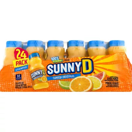 Sunnyd Tangy Original Orange Flavored Citrus Punch, 6.75 Fl. Oz., 24 Pk.