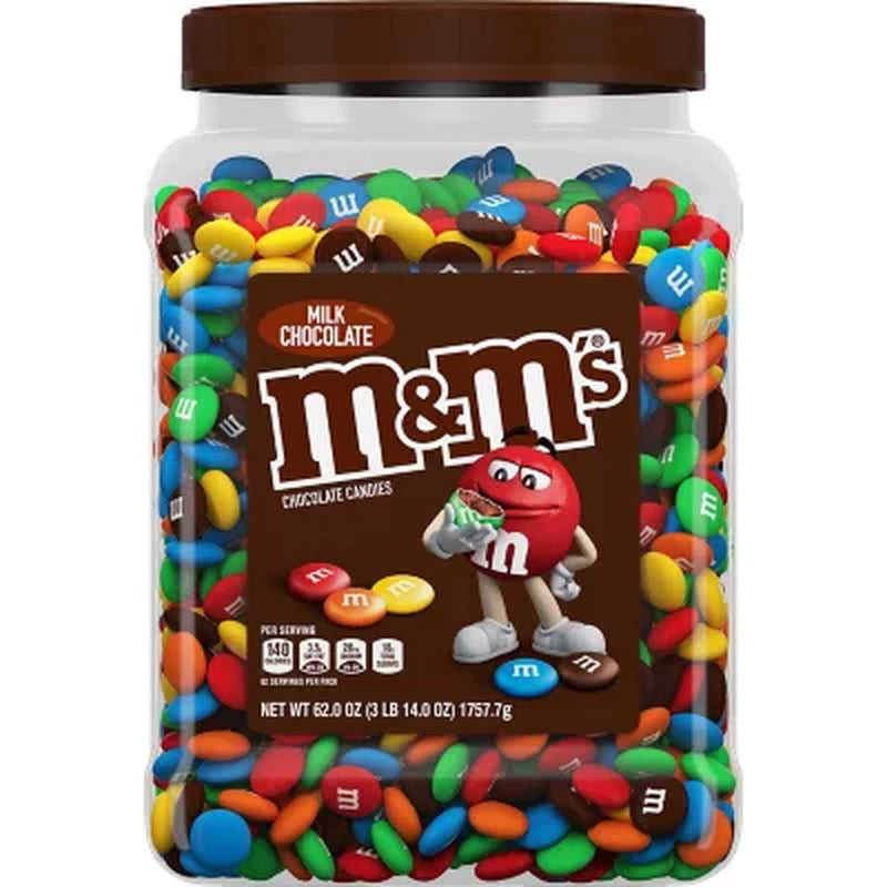 M&M'S Milk Chocolate Candy, 62 Oz.