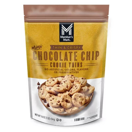 Member'S Mark Chocolate Chip Cookie Thins, 16 Oz.