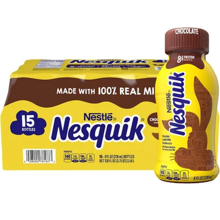 Nesquik Chocolate Milk Beverage 8 Fl. Oz., 15 Pk.