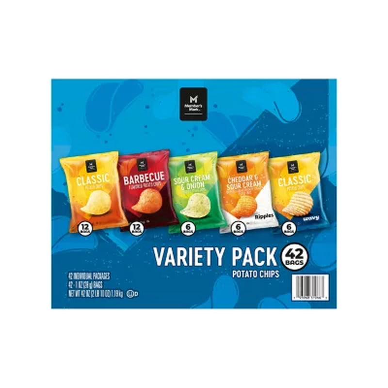 Member'S Mark Variety Pack Potato Chips, 1 Oz., 42 Pk.