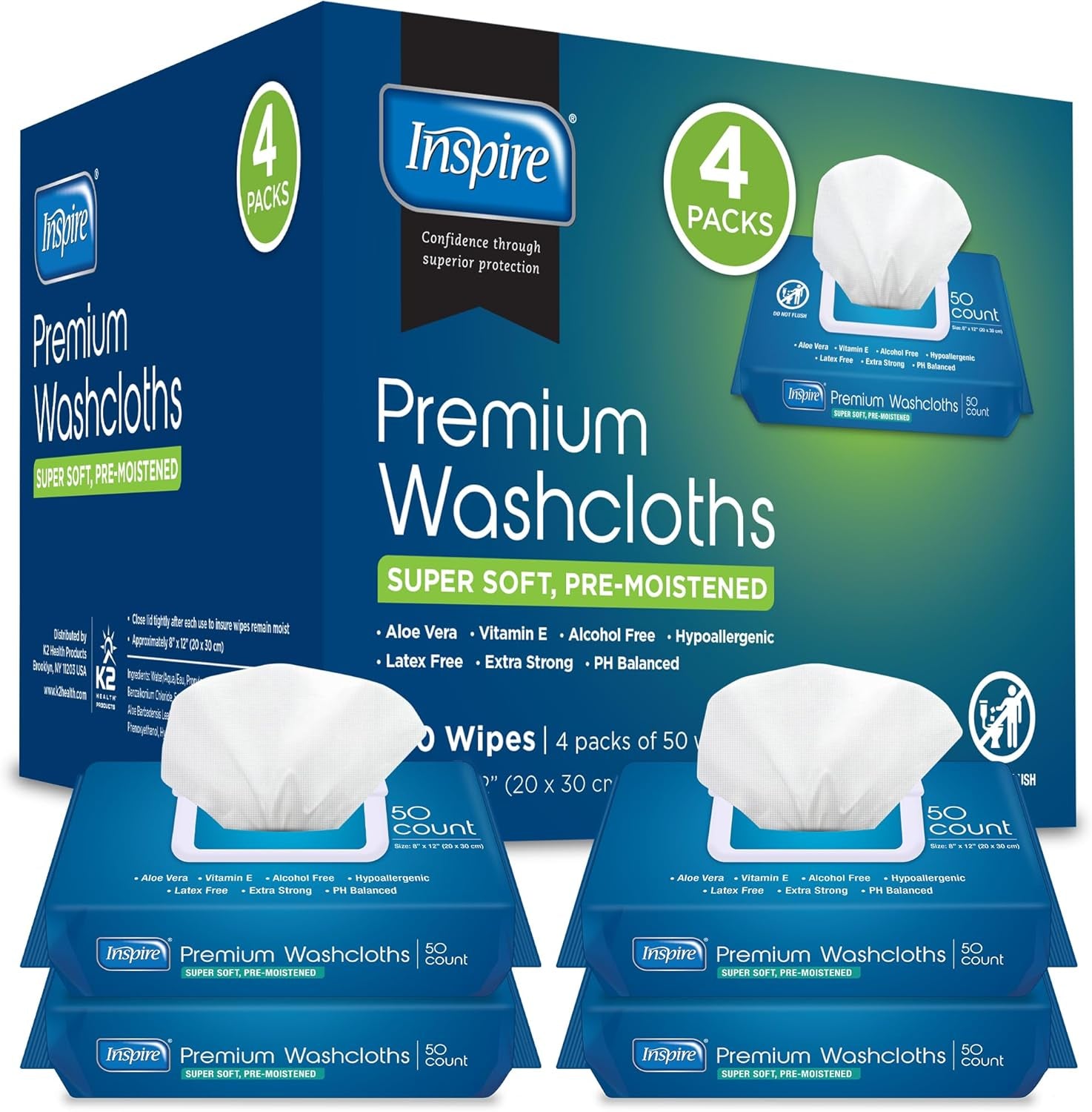 Adult Wet Wipes Adult Wash Cloths, Adult Wipes for Incontinence & Cleansing (CHOOSE)