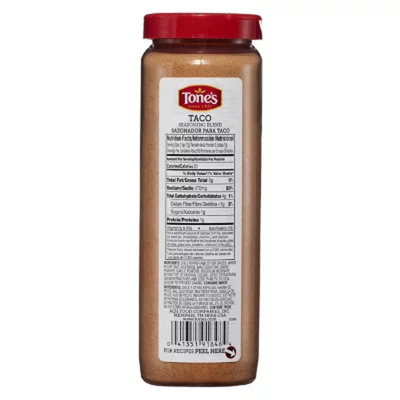 Tone'S Taco Seasoning 23 Oz.