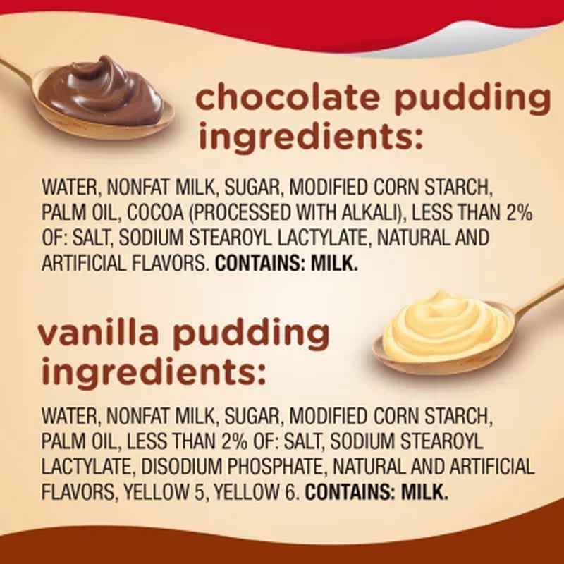 Snack Pack Pudding Variety Pack, 3.25 Oz., 36 Pk.