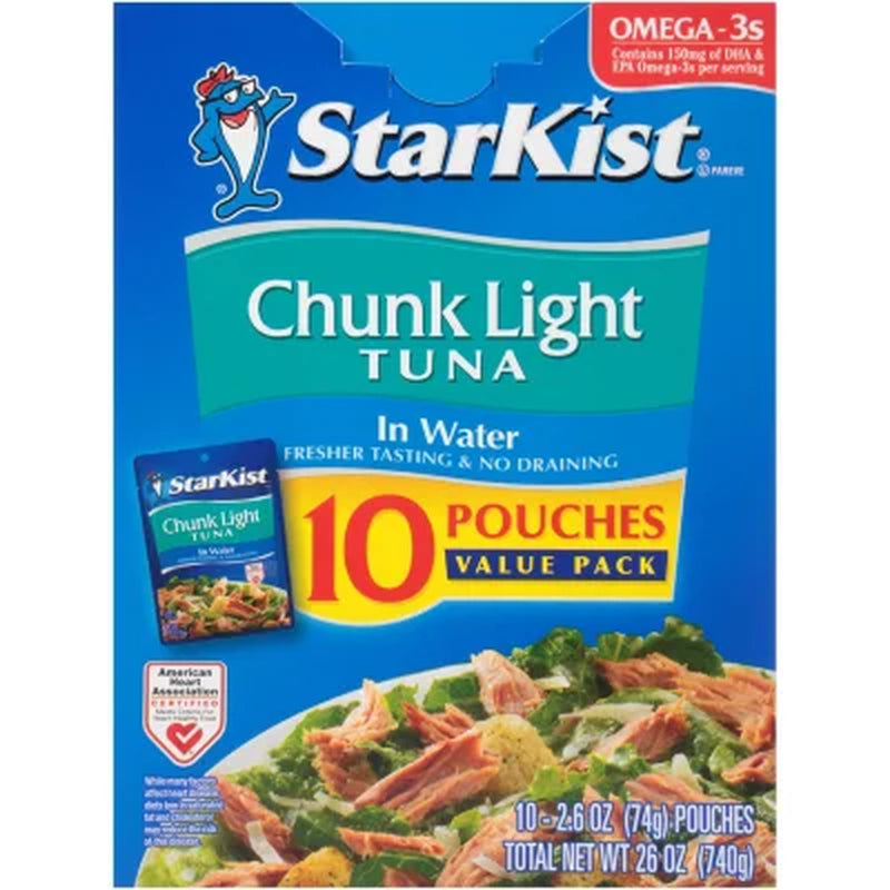 Starkist Chunk Light Tuna in Water 2.6 Oz., 10 Pk.