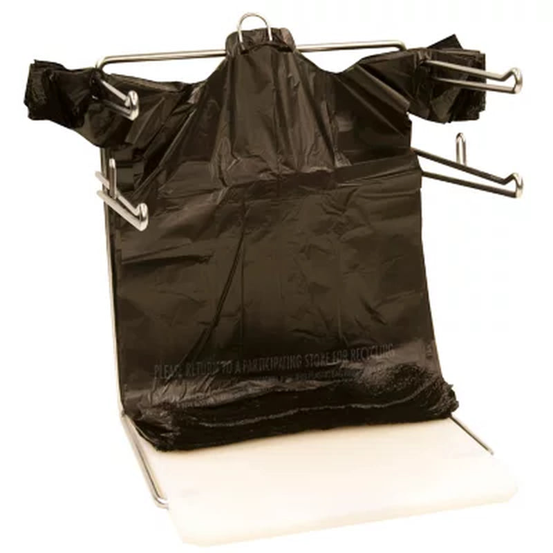 Black T-Shirt Carryout Bags, 11.5" X 6.5" X 22" 1000 Ct.