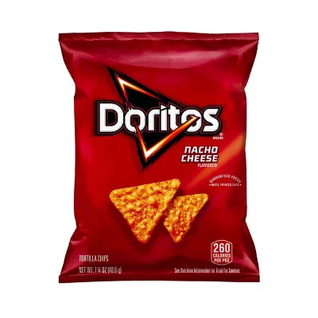 Doritos Nacho Cheese Tortilla Chips, 1.75 Oz., 64 Pk.