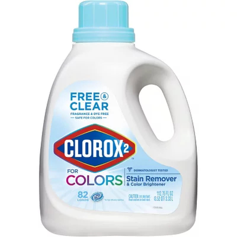 Clorox 2 for Colors Free & Clear Stain Remover, 90 Loads, 112 Fl. Oz.