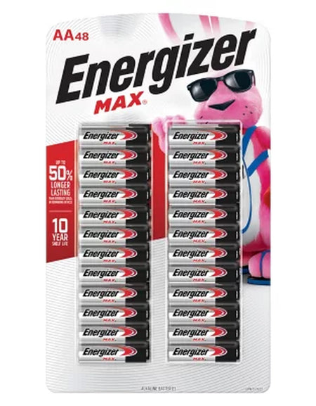 Energizer MAX AA Alkaline Batteries, 48 Pk.