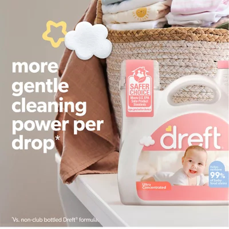 Dreft Baby Liquid Laundry Detergent, 125 Loads, 170 Fl. Oz.