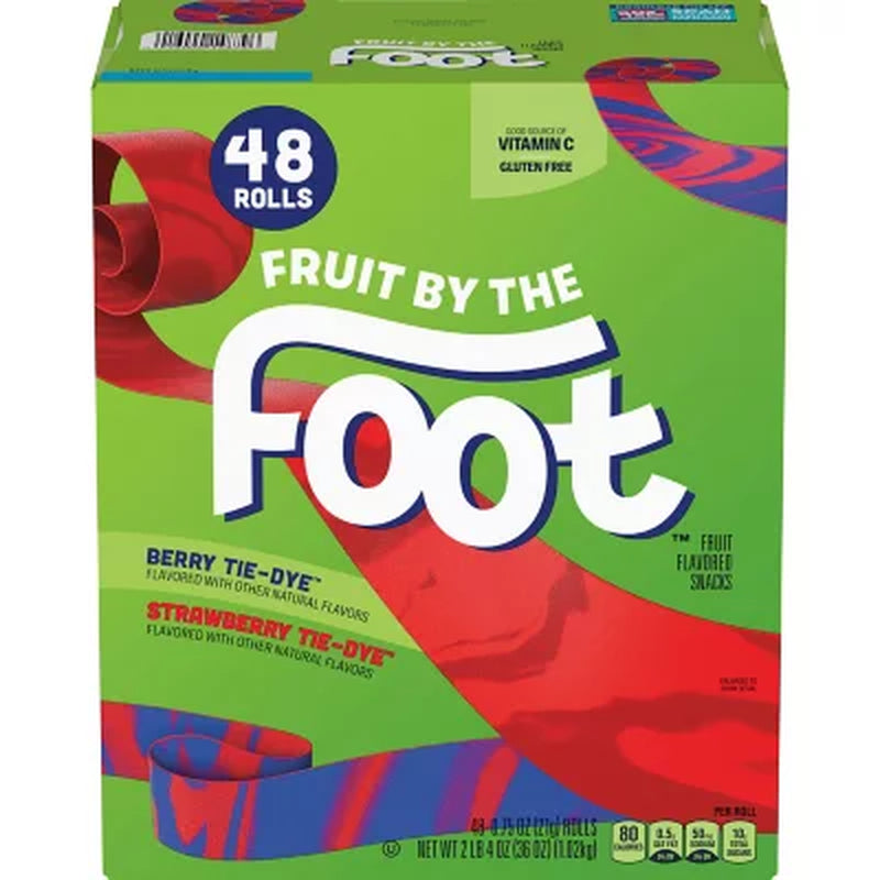 Fruit by the Foot Tie-Dye Variety Pack Snacks, 48 Pks.