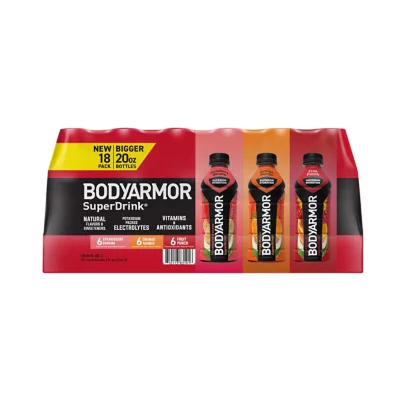 BODYARMOR Sports Drink Variety Pack 20 Fl. Oz., 18 Pk.