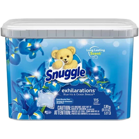 Snuggle Scent Boosters Pacs, Blue Iris and Ocean Breeze, 115 Ct.