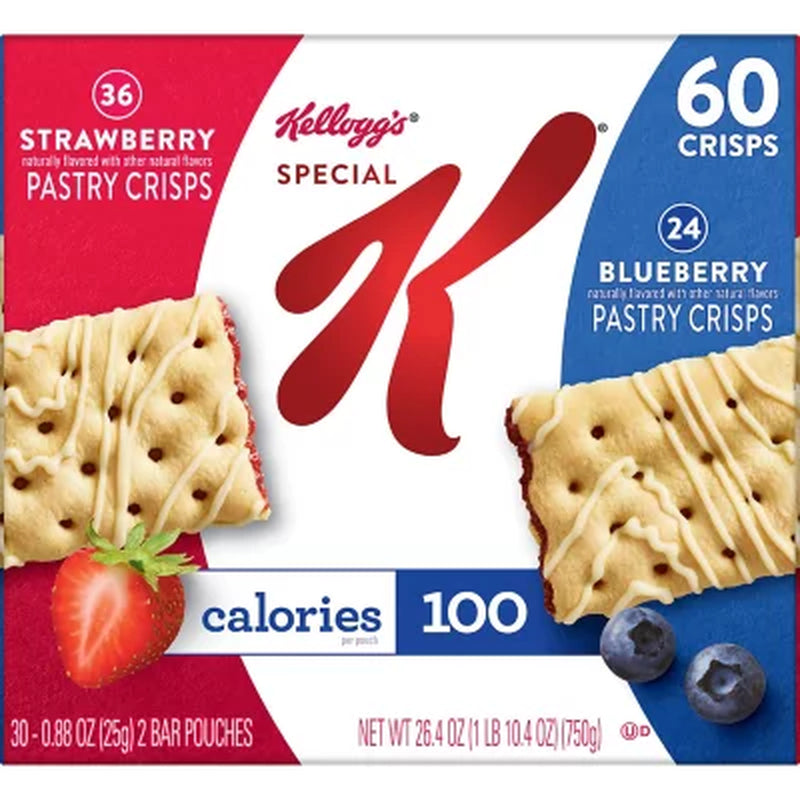 Special K Pastry Crisps, Strawberry and Blueberry 60 Ct.