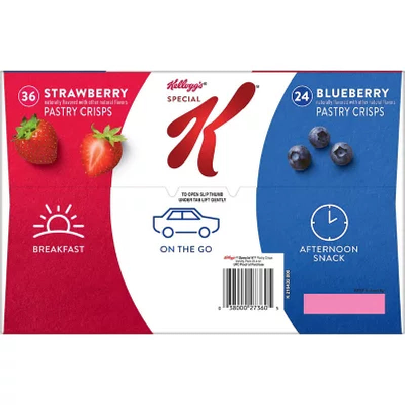 Special K Pastry Crisps, Strawberry and Blueberry 60 Ct.