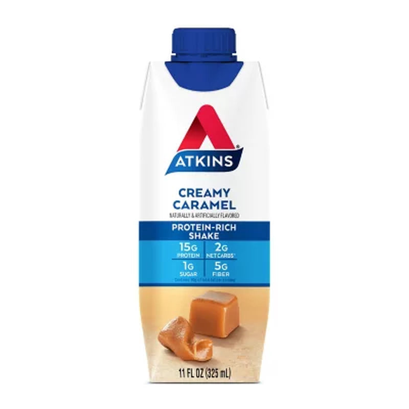 Atkins 15G Energy Protein Shake, Creamy Caramel 11 Fl. Oz., 15 Pk.