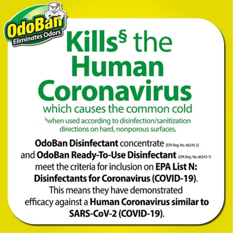Odoban Disinfectant Spray, 14.6 Oz./Can, 6 Pk., Choose Scent