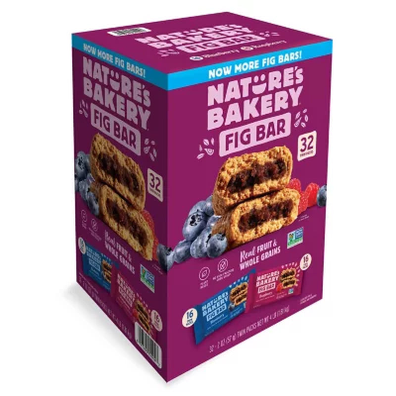 Nature'S Bakery Fig Bars, Variety Pack, 2 Oz., 32 Ct.