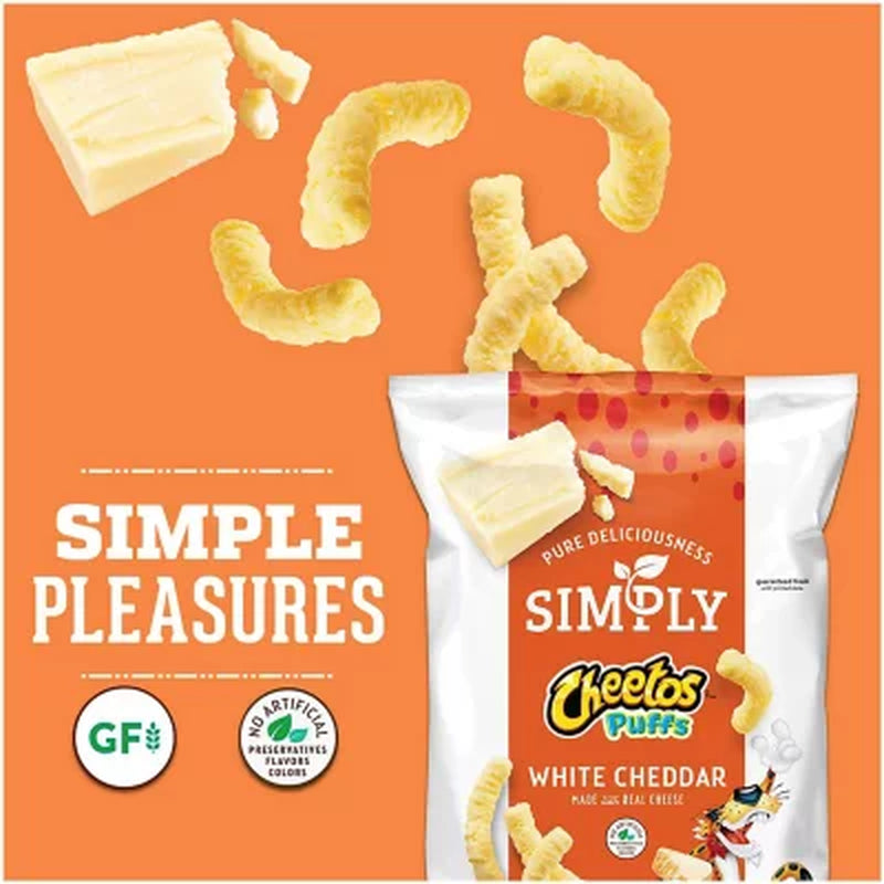 Cheetos Simply White Cheddar Puffs, 12.5 Oz.