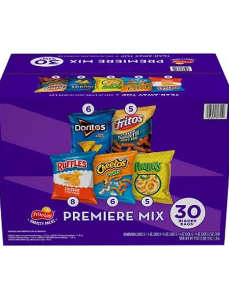 Frito-Lay Premiere Mix Variety Pack Chips, 30 Pk.