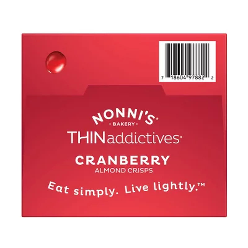 Nonni'S Thinaddictives Cranberry Almond Crisps 15 Pk.