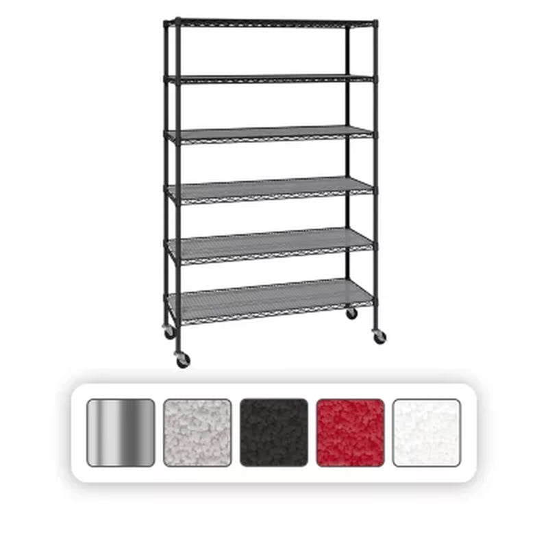 Member'S Mark 6-Tier NSF Heavy Duty Wire Shelving, 47.75" W X 18" D X 75.5" H