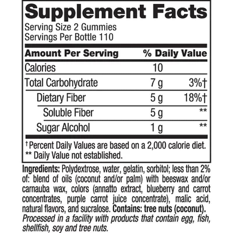 Vitafusion Fiber Well Gummies, 5G Fiber, 220 Ct.