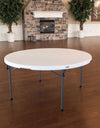 Lifetime 60" round Commercial Grade Nesting Folding Table, Choose Color