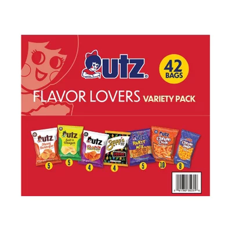 Utz Flavor-Lovers Variety Pack Chips, 42 Pk.