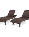 Keter 2-Pack All-Weather Grenada Chaise Loungers, Assorted Colors