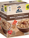 Quaker Instant Oatmeal, Maple Brown Sugar, 1.51 Oz., 40 Pk.