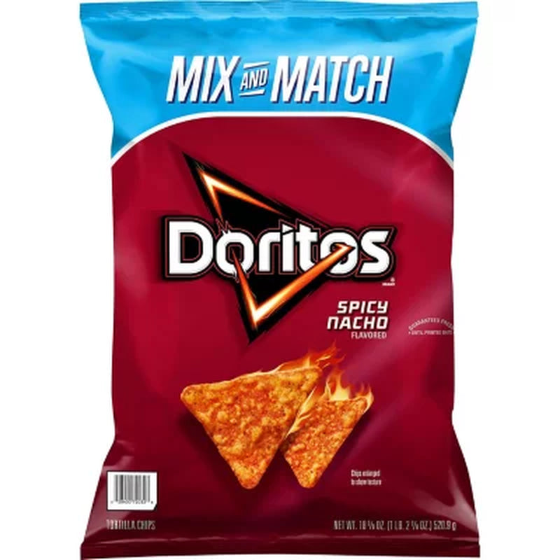 Doritos Spicy Nacho Tortilla Chips, 18.38 Oz.