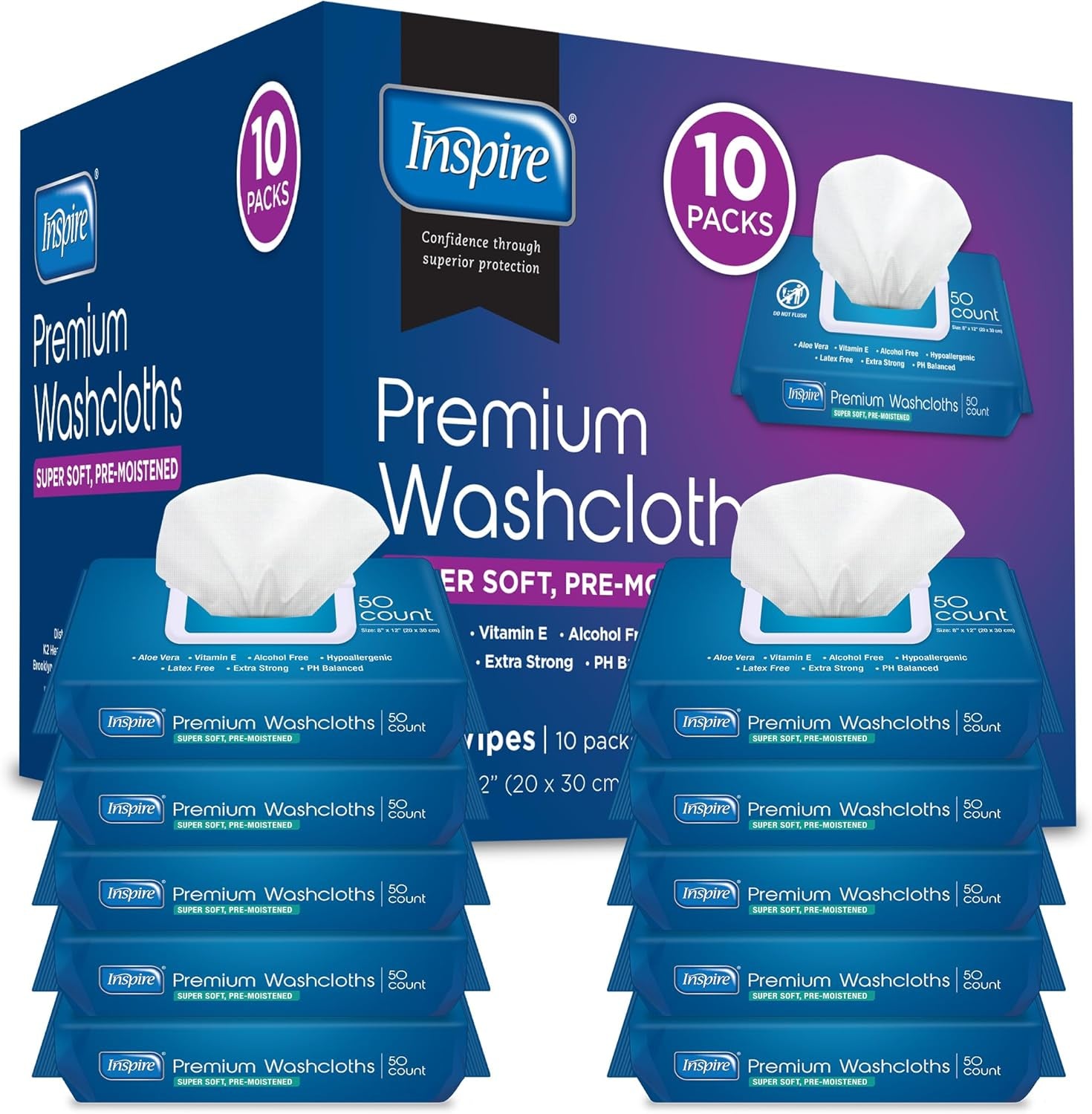 Adult Wet Wipes Adult Wash Cloths, Adult Wipes for Incontinence & Cleansing (CHOOSE)