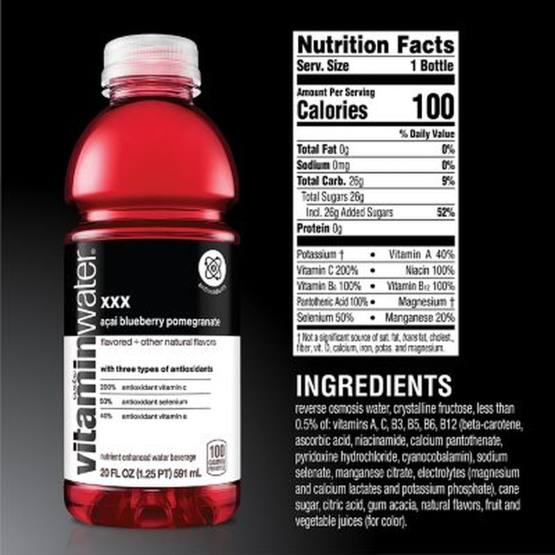 Glaceau Vitaminwater Variety Pack 20 Fl. Oz., 20 Pk.