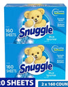 Snuggle Fabric Softener Dryer Sheets, Blue Sparkle 320 Ct.